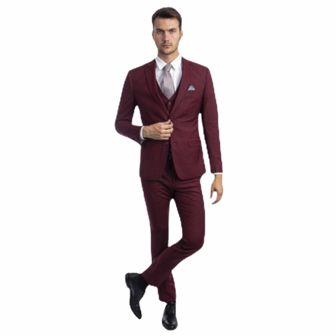 Sean Alexander: Solid 3pc Slim Suit M282SK-06